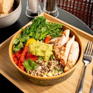 Chicken quinoa proteine